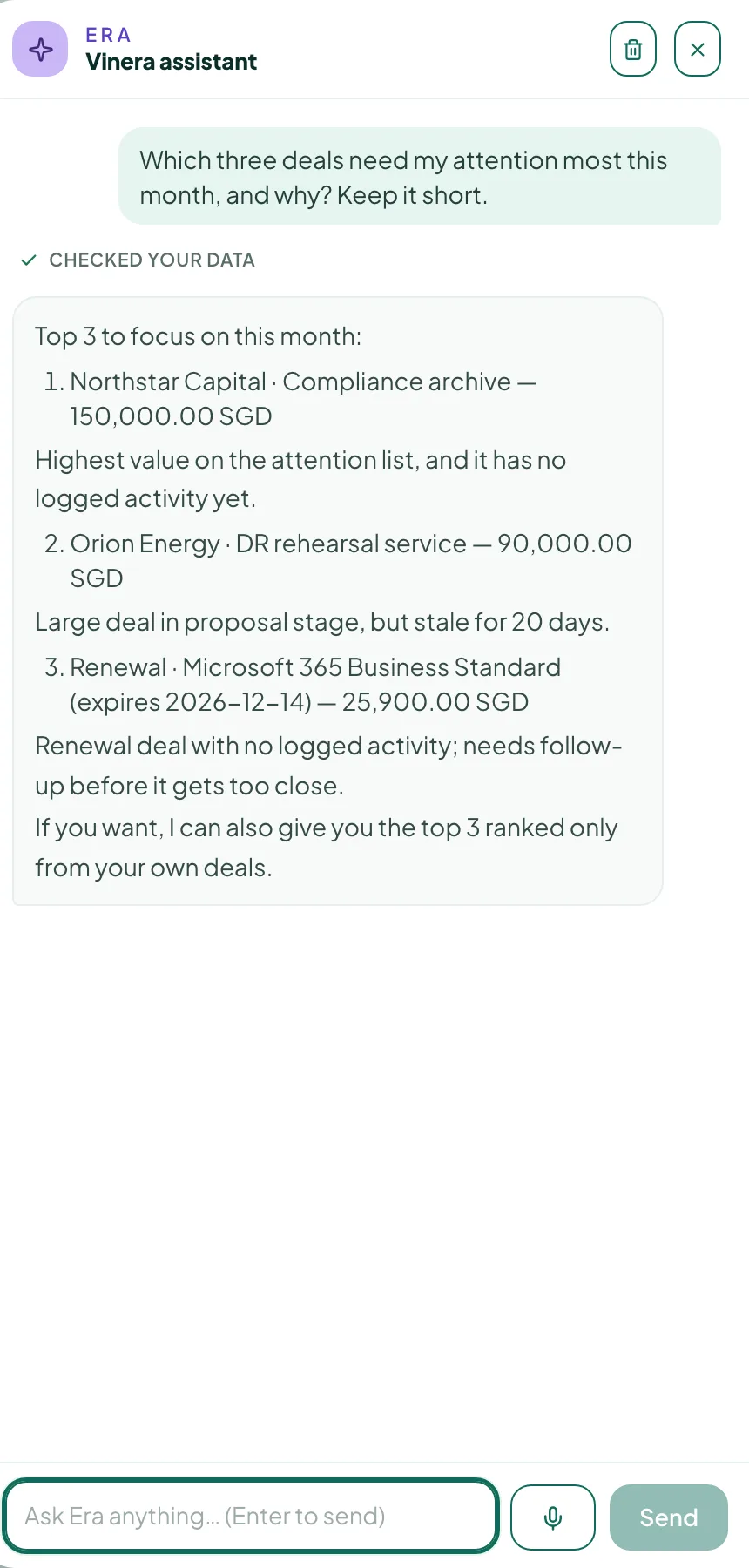 Era lists the three deals that need attention this month and explains why